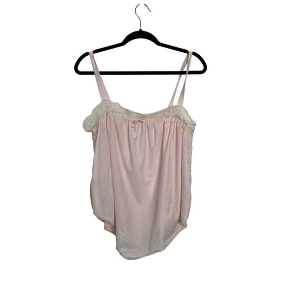 Vintage Spotlight Pale Light Pink Dainty Tank Top Made in USA Women's Size Small - Picture 1 of 7